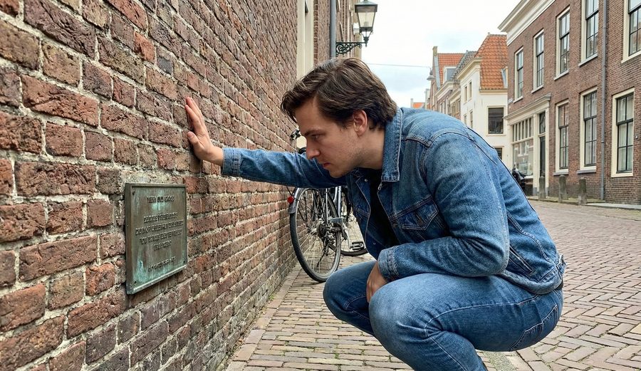 Challenge bij een historische plaquette